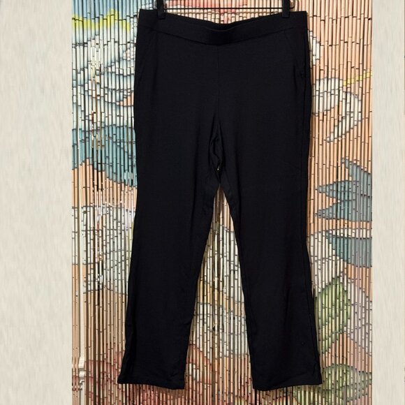 Iman Global Chic Slip into Slim Perfect Ponte Ankle Pant, Black, Large - Picture 3 of 13